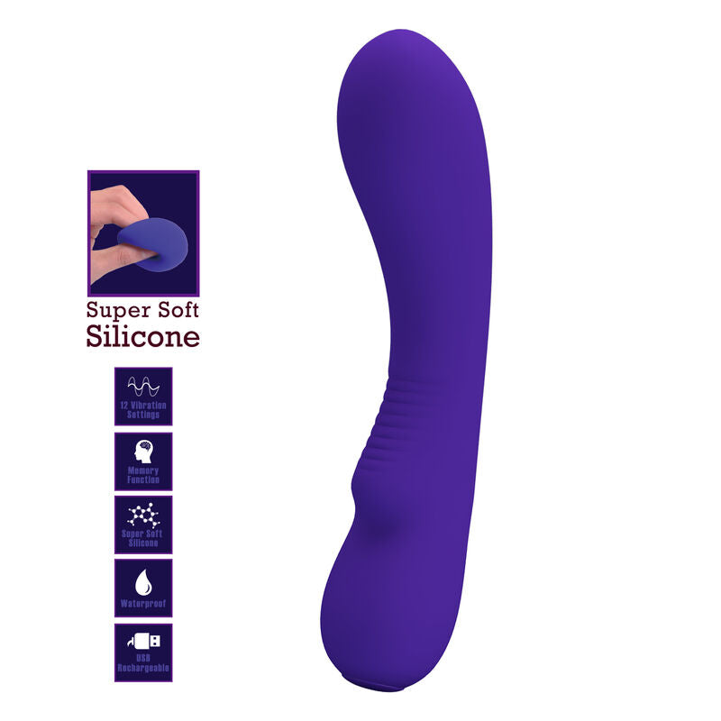 JOLI AMOUR - VIBRATEUR RECHARGEABLE PRESCOTT VIOLET