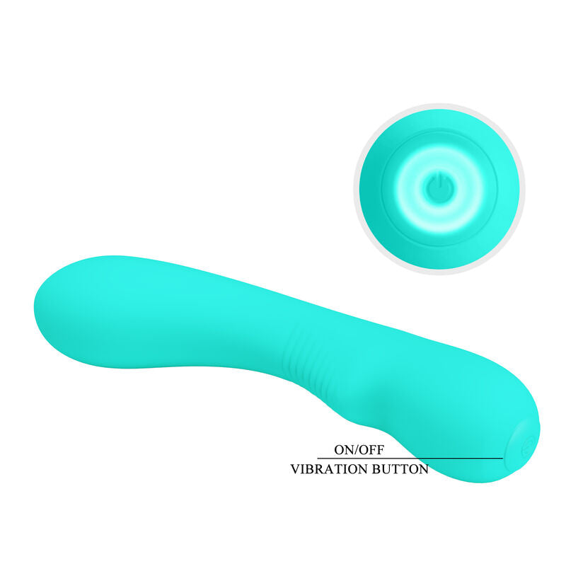 JOLI AMOUR - VIBRATEUR RECHARGEABLE PRESCOTT, VERT D'EAU
