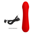 JOLIE AMOUR - VIBRATEUR CETUS RECHARGEABLE ROUGE