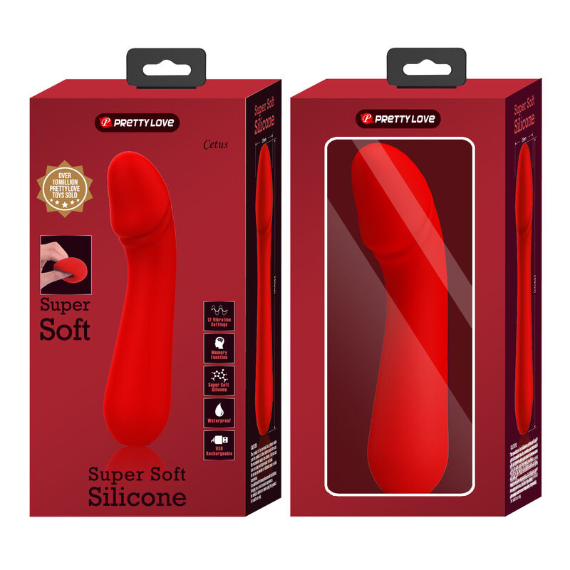 JOLIE AMOUR - VIBRATEUR CETUS RECHARGEABLE ROUGE