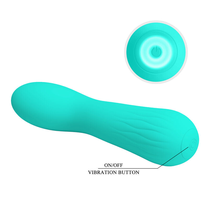 PRETTY LOVE - VIBRATEUR RECHARGEABLE FAUN, VERT AQUA