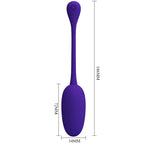 PRETTY LOVE - RECHARGEABLE VIBRATING EGG PURPLE KNUCKER