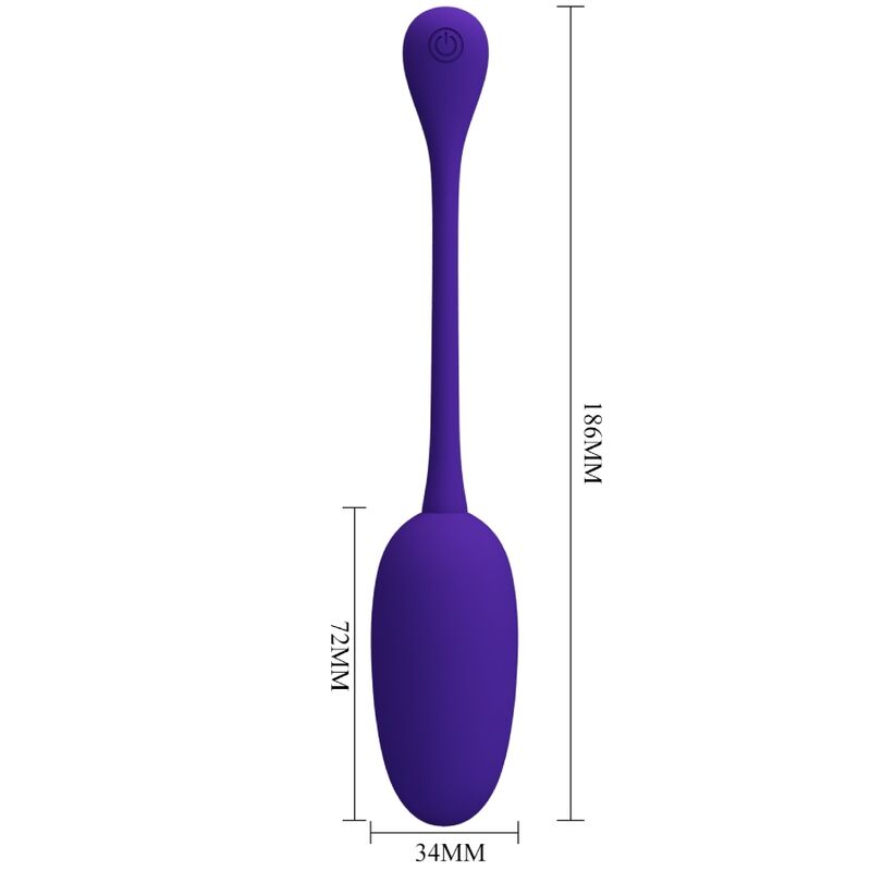 PRETTY LOVE - RECHARGEABLE VIBRATING EGG PURPLE KNUCKER