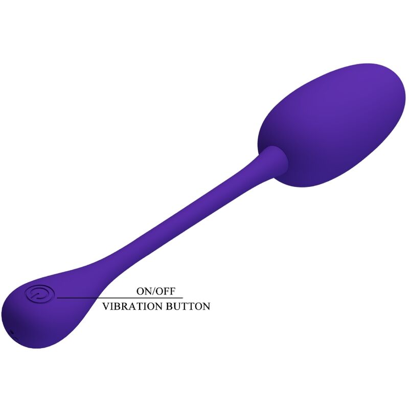 PRETTY LOVE - RECHARGEABLE VIBRATING EGG PURPLE KNUCKER