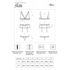 LIVCO CORSETTI FASHION - BELITA LC 90231 SOUTIEN-GORGE + CULOTTE + SOUTIEN-GORGE NOIR L/XL