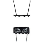 LIVCO CORSETTI FASHION - BELITA LC 90231 SOUTIEN-GORGE + CULOTTE + SOUTIEN-GORGE NOIR L/XL