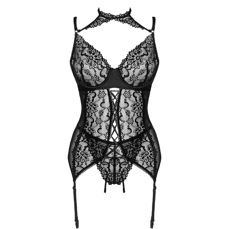 LIVCO CORSETTI FASHION - COLLECTION GIELLANDRA FOR THE SENSES CORSET + CULOTTE NOIRE