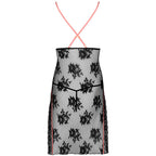 LIVCO CORSETTI FASHION - KARONIN LC 90628 CHEMISE + CULOTTE NOIRE L/XL