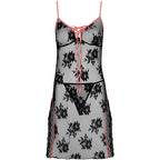 LIVCO CORSETTI FASHION - KARONIN LC 90628 CHEMISE + CULOTTE NOIRE L/XL