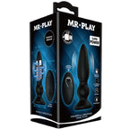 MR PLAY - VIBRATEUR PUISSANT À TÉLÉCOMMANDE, PLUG ANAL NOIR
