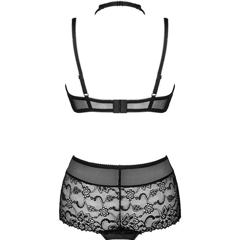 LIVCO CORSETTI FASHION - LINERA FOR THE SENSES COLLECTION BRA + BLACK PANTY
