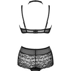LIVCO CORSETTI FASHION - LINERA FOR THE SENSES COLLECTION BRA + BLACK PANTY