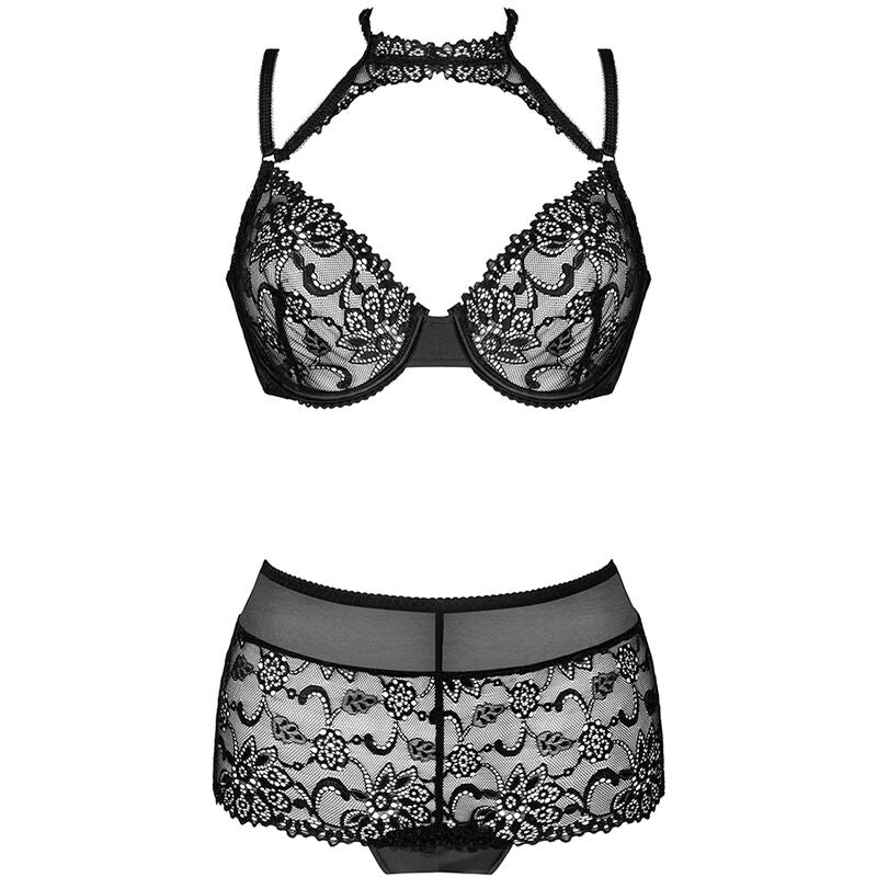 LIVCO CORSETTI FASHION - LINERA FOR THE SENSES COLLECTION BRA + BLACK PANTY