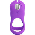 PRETTY LOVE - ANNEAU PÉNIS VIBRANT SILAS 7 VIBRATIONS EN SILICONE VIOLETTE