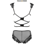 LIVCO CORSETTI FASHION - PALMENOM LC 90614 BRA + BLACK PANTS L/XL