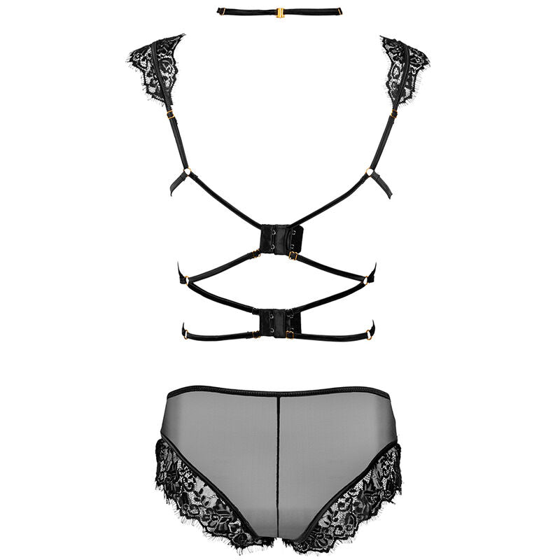 LIVCO CORSETTI FASHION - PALMENOM LC 90614 BRA + BLACK PANTS L/XL