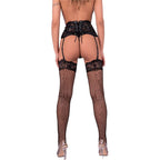 LIVCO CORSETTI MODE - BODYSTOCKING PONCZOCHY AUFDARIA NOIR L/XL