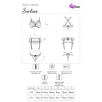 LIVCO CORSETTI FASHION - SNEHANA LC 90443 SOUTIEN-GORGE + SOUTIEN-GORGE + CULOTTE NOIRE L/XL