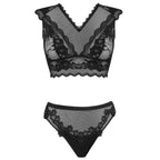 LIVCO CORSETTI FASHION - TIMOSAN LC 90631 BRA + BLACK PANTS L/XL