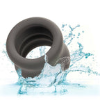 CALEXOTICS - ANNEAU EXTENSIBLE ALPHA POUR LE SCROTUM, NOIR