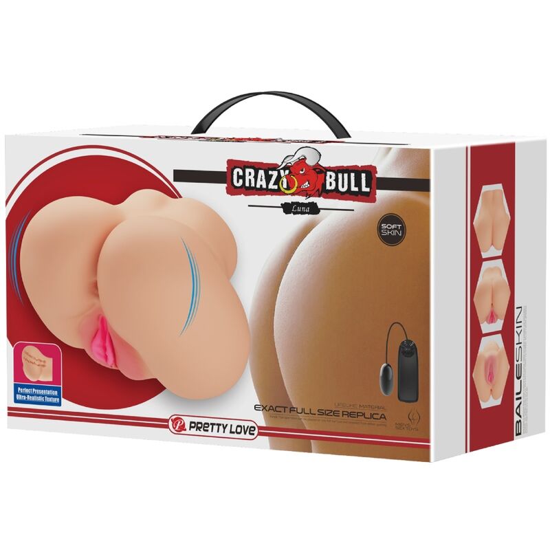 CRAZY BULL - REALISTIC VIBRATOR FOR VAGINA AND ANUS LUNA