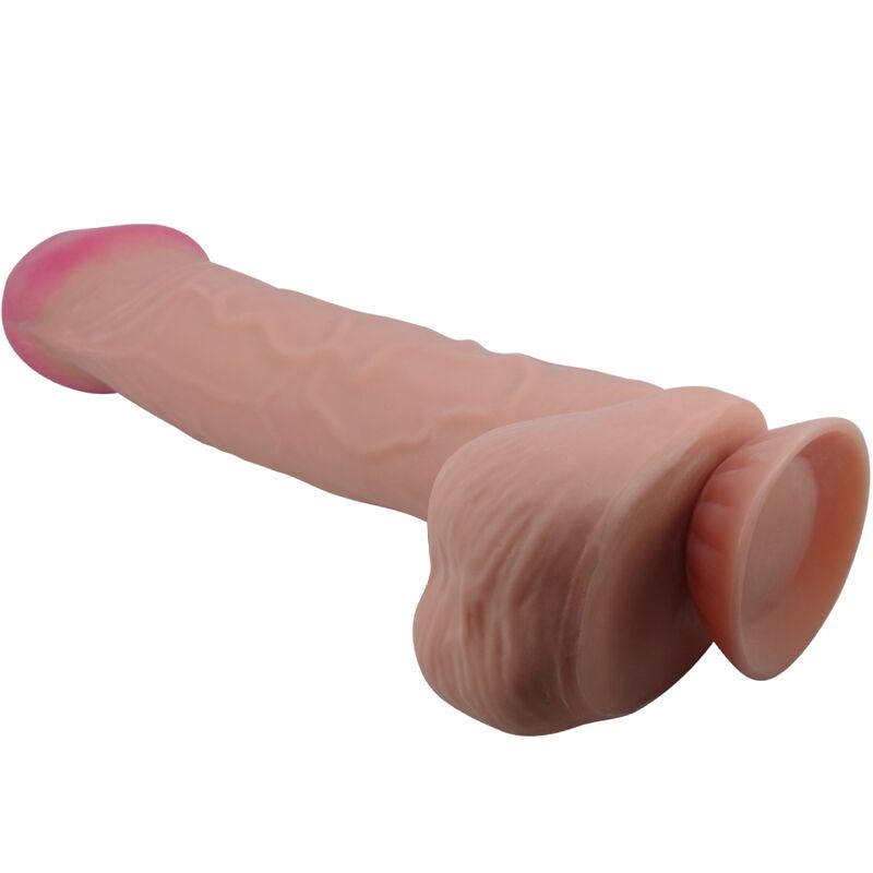 PRETTY LOVE - REALISTIC SLIDING SKIN SERIES DILDO WITH SLIDING SKIN SUCTION CUP BROWN 26 CM