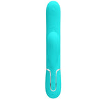 PRETTY LOVE - PERLITA VIBRATEUR POINT G MULTIFONCTIONNEL 3 EN 1, VERT AQUA