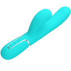 PRETTY LOVE - PERLITA VIBRATEUR POINT G MULTIFONCTIONNEL 3 EN 1, VERT AQUA
