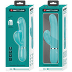 PRETTY LOVE - PERLITA VIBRATEUR POINT G MULTIFONCTIONNEL 3 EN 1, VERT AQUA