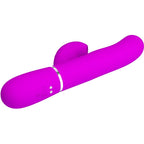 PRETTY LOVE - VIBRATORE MULTIFUNZIONE PERLITA 3 IN 1 G-SPOT VIOLA