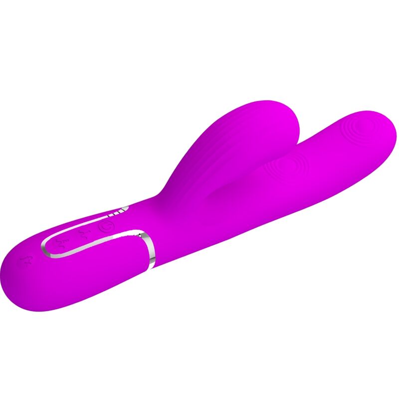 PRETTY LOVE - PERLITA VIBRATEUR POINT G MULTIFONCTIONNEL 3 EN 1 (VIOLET)