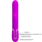 PRETTY LOVE - PERLITA VIBRATEUR POINT G MULTIFONCTIONNEL 3 EN 1 (VIOLET)