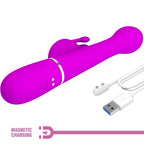 PRETTY LOVE - DEJON RABBIT 3-IN-1 MULTIFUNCTIONAL VIBRATOR (PURPLE)