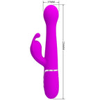 PRETTY LOVE - DEJON RABBIT 3-IN-1 MULTIFUNCTIONAL VIBRATOR (PURPLE)