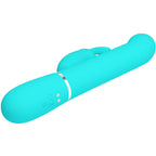 JOLI AMOUR - VIBRATEUR LAPIN COALE PERLES VERT AQUA