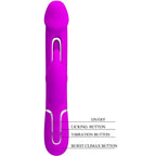PRETTY LOVE - DEJON RABBIT 3-IN-1 MULTIFUNCTIONAL VIBRATOR, FUCHSIA