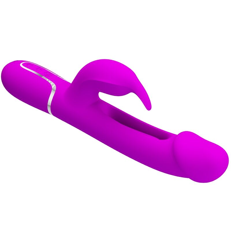 PRETTY LOVE - DEJON RABBIT 3-IN-1 MULTIFUNCTIONAL VIBRATOR, FUCHSIA