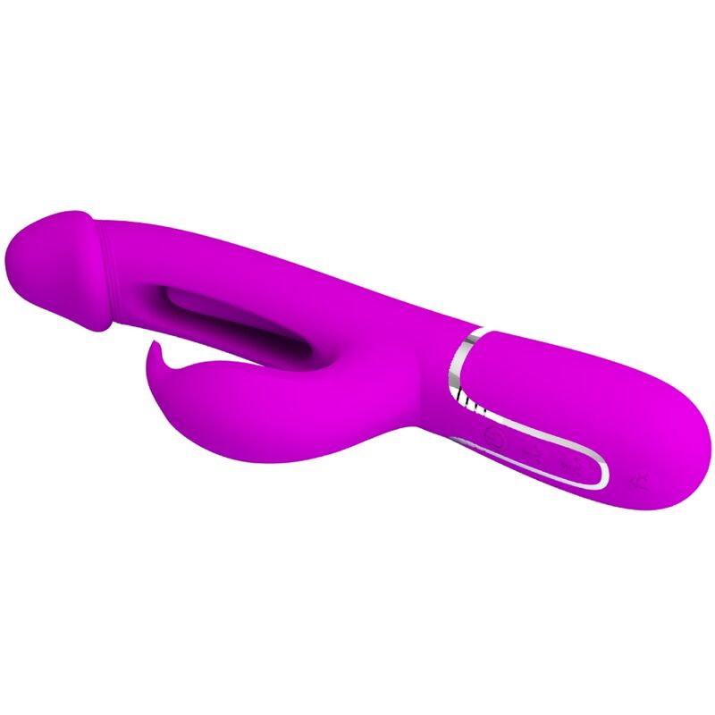 PRETTY LOVE - DEJON RABBIT 3-IN-1 MULTIFUNCTIONAL VIBRATOR, FUCHSIA