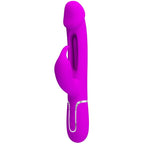 PRETTY LOVE - VIBRATORE DEJON RABBIT 3 IN 1 MULTIFUNZIONE FUCSIA