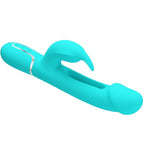 PRETTY LOVE - DEJON RABBIT 3-IN-1 MULTIFUNCTIONAL VIBRATOR, AQUA GREEN