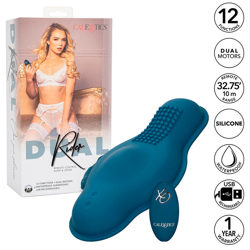 CALEXOTICS - BLUE DUAL MOTOR REMOTE CONTROL PILOT MASSAGER