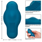 CALEXOTICS - BLUE DUAL MOTOR REMOTE CONTROL PILOT MASSAGER