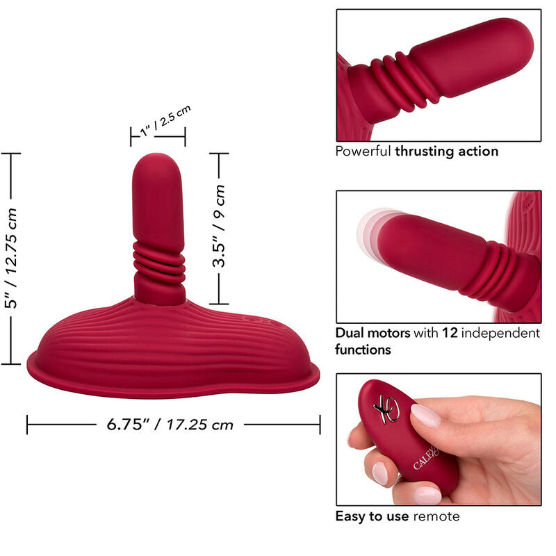 CALEXOTICS - RED DUAL MOTOR REMOTE CONTROL PILOT MASSAGER