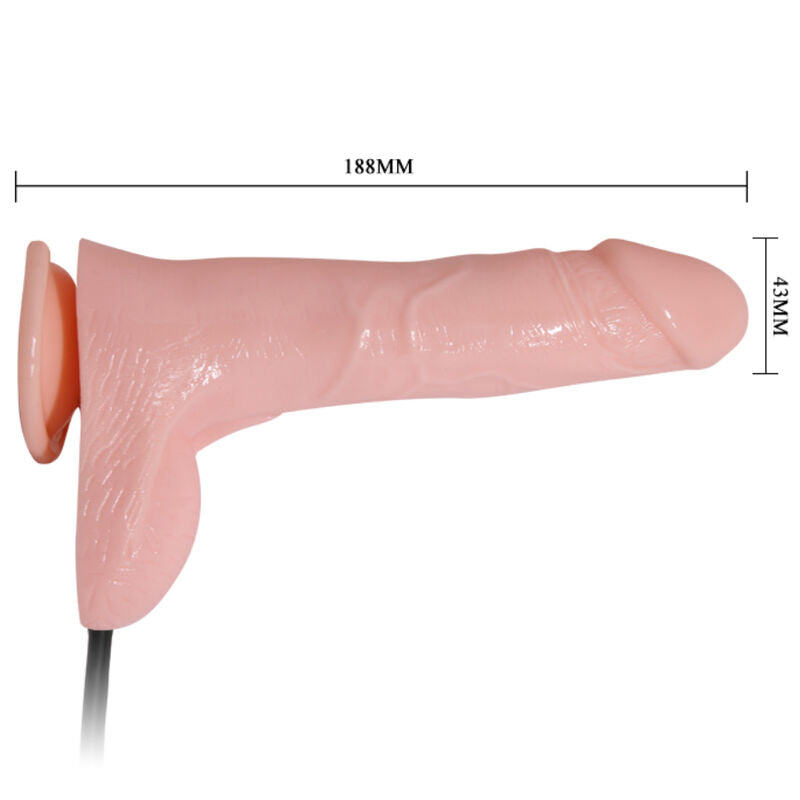 BAILE - 15 CM INFLATABLE REALISTIC DILDO WITH SUCTION CUP