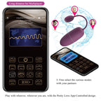 JOLIE AMOUR - NYMPH ŒUF VIBRANT CONTRÔLÉ PAR APPLICATION LILA