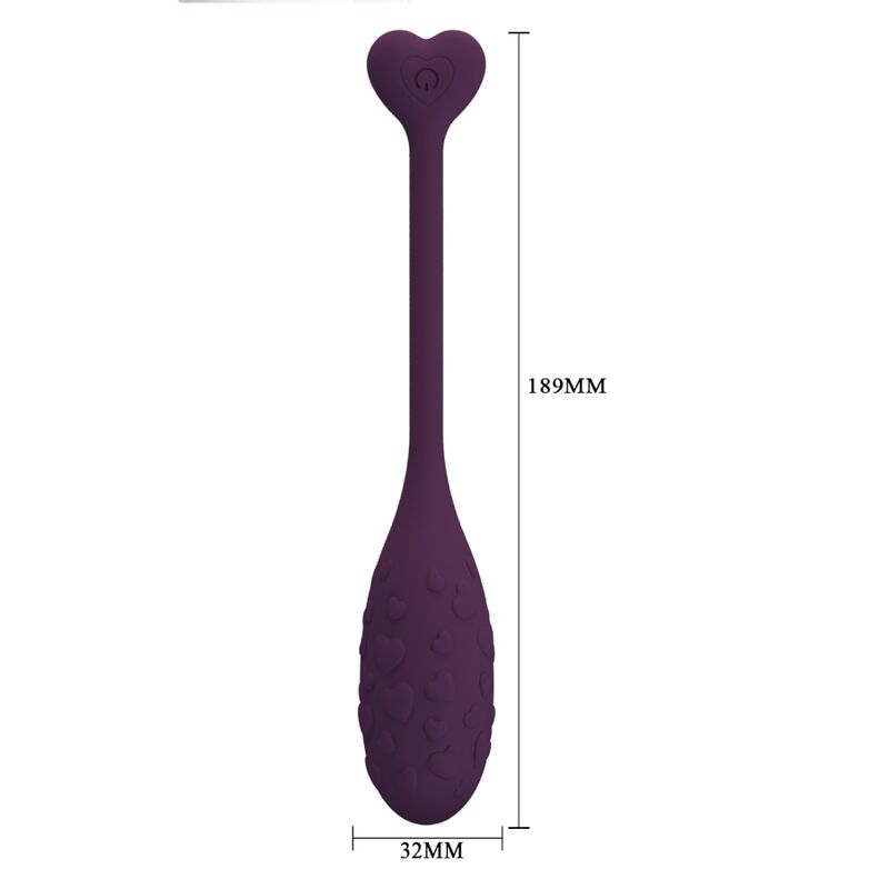 PRETTY LOVE - FISHERMAN APP-CONTROLLED VIBRATING EGG (PURPLE)