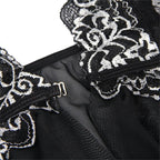 SUBBLIME - BABYDOLL IN TULLE LACE FABRIC S/M