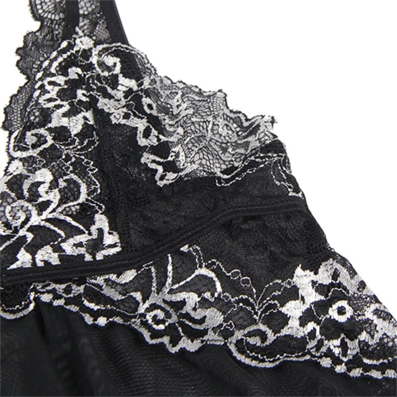 SUBBLIME - BABYDOLL IN TULLE LACE FABRIC S/M