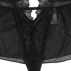 SUBBLIME - TEDDY HALTER NECK BACKLESS BLACK LACE S/M