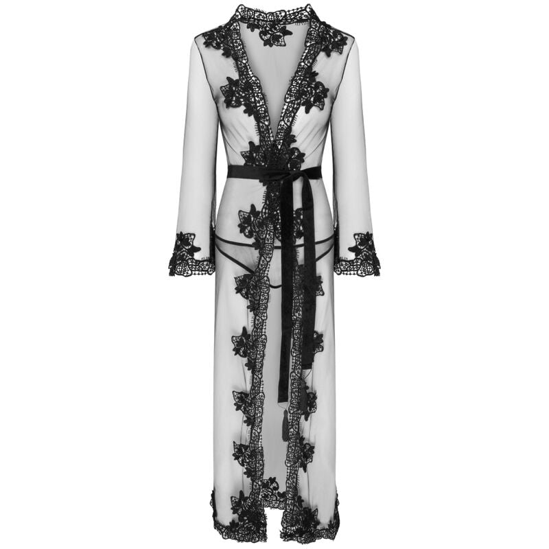 LIVCO CORSETTI FASHION - ROBE + CULOTTE NOKINA LC XG055 NOIRE TAILLE UNIQUE